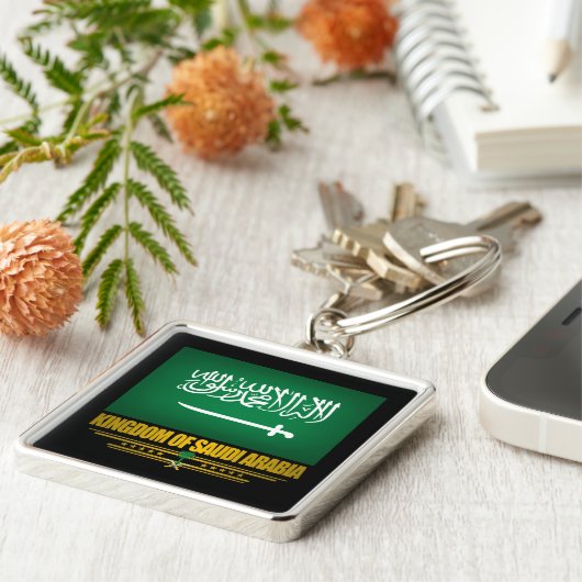 サウジアラビア国旗 キーホルダー (側面)