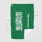 サウジアラビア国旗&サウジゴルフの休日/スポーツ ゴルフタオル (インサイチュ)