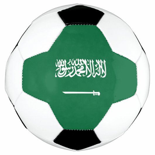 サウジアラビア国旗 サッカーボール (正面)