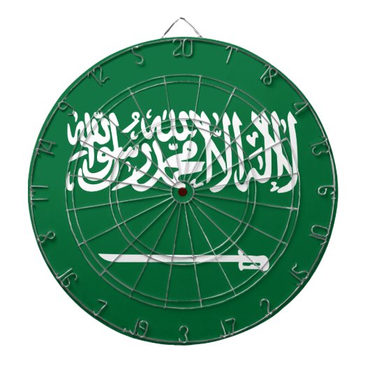 サウジアラビア国旗 ダーツボード (正面)