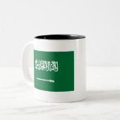 サウジアラビア国旗 ツートーンマグカップ (正面左)