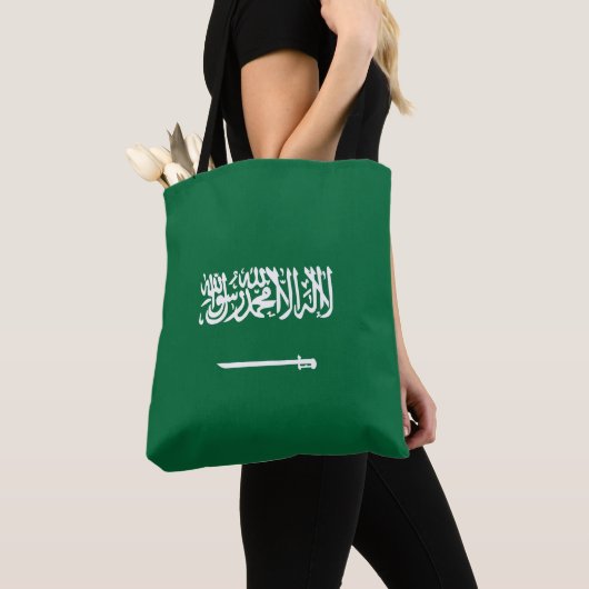 サウジアラビア国旗 トートバッグ (クローズアップ)