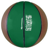サウジアラビア国旗 バスケットボール (縦)