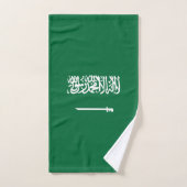 サウジアラビア国旗 バスタオルセット (ハンドタオル)
