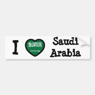 サウジアラビア国旗 バンパーステッカー