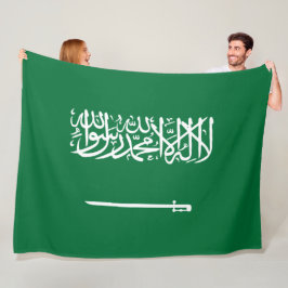サウジアラビア国旗 フリースブランケット