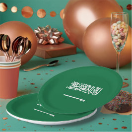 サウジアラビア国旗 ペーパープレート