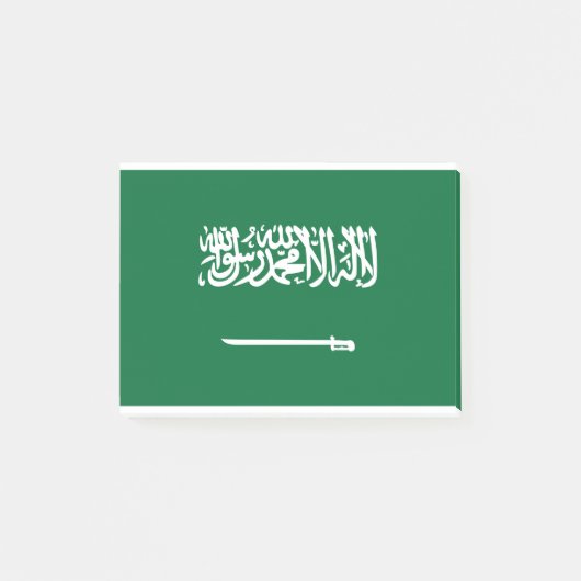 サウジアラビア国旗 ポストイット (正面)