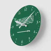 サウジアラビア国旗 ラウンド壁時計 (傾斜)