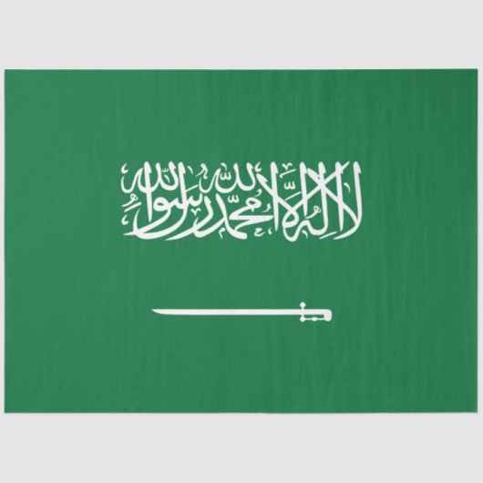 サウジアラビア国旗 薄葉紙 (正面)