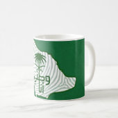 サウジアラビア国民の日のコーヒーマグ コーヒーマグカップ (正面右)