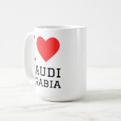 サウジアラビア大好き コーヒーマグカップ (正面左)