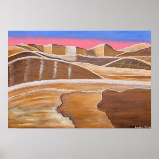 サウジアラビア砂漠 ポスター (正面)