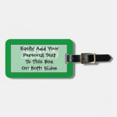 サウジアラビア簡単ID個人の国旗 ラゲッジタグ (正面横)