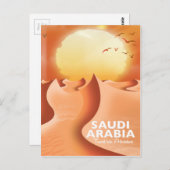 サウジアラビア航空旅行ポスター ポストカード (正面/裏面)