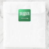 サウジアラビア角光沢フラグ スクエアシール (バッグ)