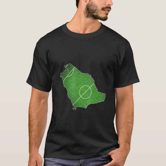 サウジアラビア サッカー コート Tシャツ (正面)