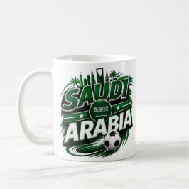 サウジアラビア サッカー ファン マグカップ | グリーンフットボール サポーター