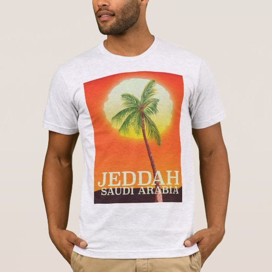 サウジアラビア　ジェッダ　バケーション　ポスター Tシャツ (正面)