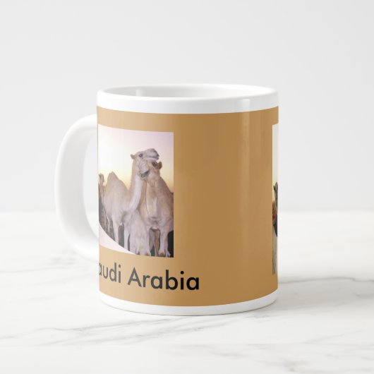 サウジアラビア ジャンボコーヒーマグカップ (正面左)