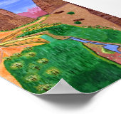 サウジアラビア，タブク ポスター (角)