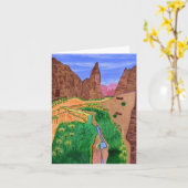 サウジアラビア タブーク 地図カード カード (黄色い花)