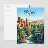 サウジアラビア ナジュラーン ポストカード (正面/裏面)