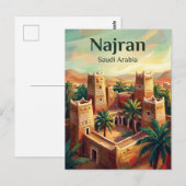 サウジアラビア ナジュラーン ポストカード (正面/裏面)