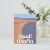 サウジアラビア ビンテージ 旅行ポスター ポストカード (スタンド正面)