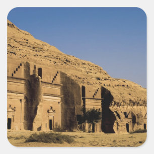 サウジアラビア、マダイン・サーレハ遺跡、古代の スクエアシール