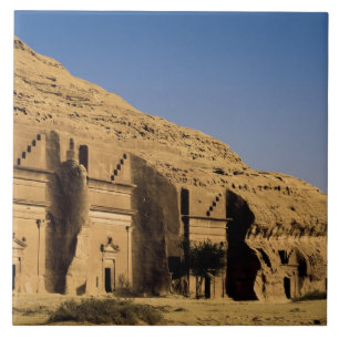 サウジアラビア、マダイン・サーレハ遺跡、古代の タイル