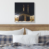 サウジアラビア、メッカ、ファジル、カアバのハッジ巡礼者 キャンバスプリント (インサイチュ (寝室))