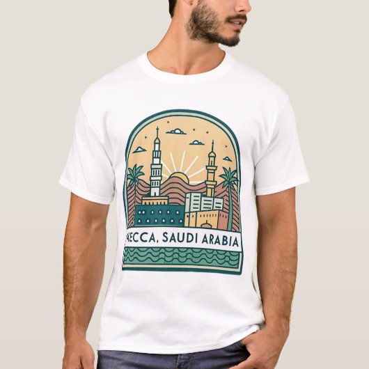 サウジアラビア，メッカ Tシャツ (正面)