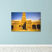 サウジアラビア、リヤド、アルディリヤのモスク キャンバスプリント (インサイチュ (ウッドフロア))