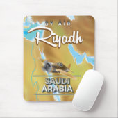 サウジアラビア リヤド ヴィンテージ 旅行ポスター マウスパッド (マウス)