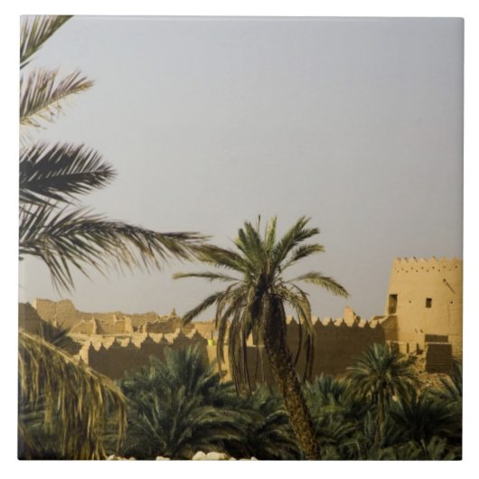 サウジアラビア リヤド 首都 ディリヤの旧市街 タイル (正面)