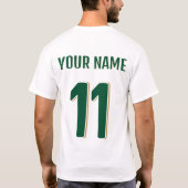 サウジアラビア 2026 ファンTシャツ Tシャツ (裏面)