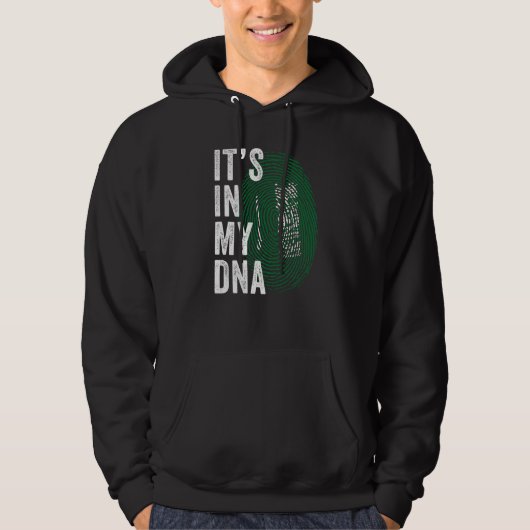 サウジアラビア It's In My DNA サウジアラビアの指紋 パーカ (正面)