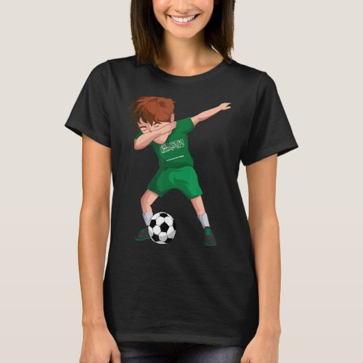 サウジダビングサッカーボーイサウジアラビア州旗 Tシャツ (正面)