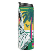 「サウジポップ・アートのクィーンはっきりした伝統芸術 タンブラー (回転右)