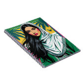 「サウジポップ・アートのクィーンはっきりした伝統芸術 ノートブック (右側)