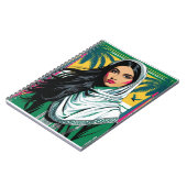 「サウジポップ・アートのクィーンはっきりした伝統芸術 ノートブック (左側)