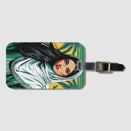 「サウジポップ・アートのクィーンはっきりした伝統芸術 ラゲッジタグ