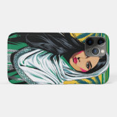 「サウジポップ・アートのクィーンはっきりした伝統芸術 Case-Mate iPhoneケース (裏面(横))