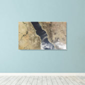 サウジ吹アラビア沖で塵が立つ キャンバスプリント (インサイチュ (ウッドフロア))