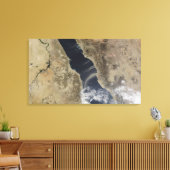 サウジ吹アラビア沖で塵が立つ キャンバスプリント (インサイチュ (リビング))