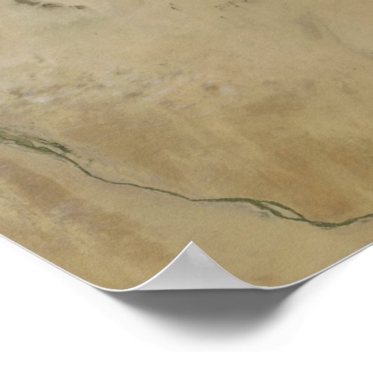 サウジ吹アラビア沖で塵が立つ ポスター (角)