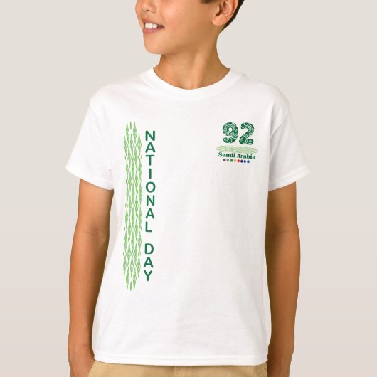 サウジ国民記念日92スウェットシャツ「OWDAH-T」 Tシャツ (正面)