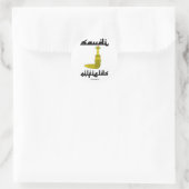 サウジ金ゴールドダガーオイルフィールドステッカー ラウンドシール (バッグ)