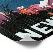 サウスアイランドニュージーランド旅行ポスター ポスター (角)